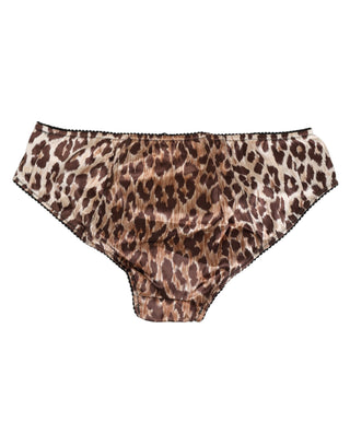 Dolce & Gabbana Multicolor Leopard Print Girdle Panty Underwear