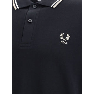 Comme Des Garçons Black Cotton Polo Shirt