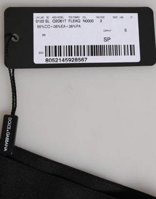 Dolce & Gabbana Black DG Logo Lace High Brief Panty Underwear