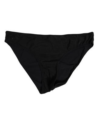 Dolce & Gabbana Black Nylon Stretch Slip Brief Women Underwear