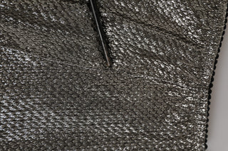 Dolce & Gabbana Gray Silk Stretch Slip Girdle Panty Underwear