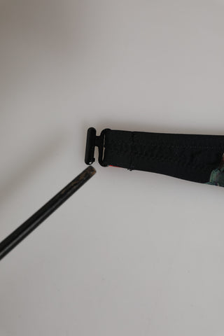 Dolce & Gabbana Black Floral Nylon Padded Balconnet Bra Underwear