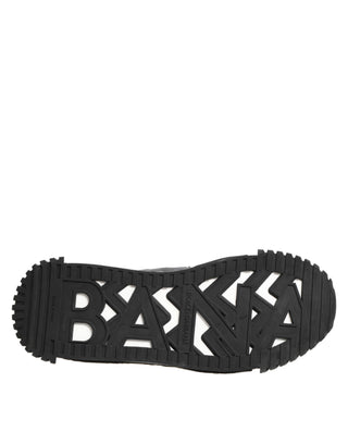 Dolce & Gabbana Black Logo Lace Low Top NS1 Sneaker Shoes