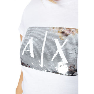 Armani Exchange White Cotton T-Shirt