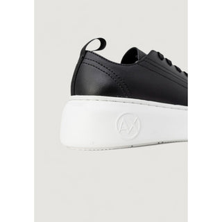 Armani Exchange Black Artificial Leather Low Top Sneakers
