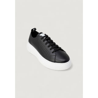 Armani Exchange Black Artificial Leather Low Top Sneakers