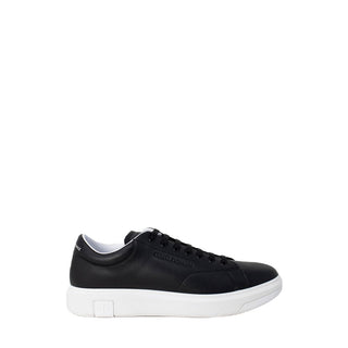 Armani Exchange Black Leather Low Top Sneakers
