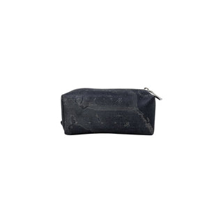 Alviero Martini Prima Classe Black Cotton Clutch Bag