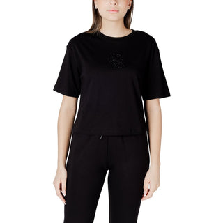 Armani Exchange Black Cotton T-Shirt