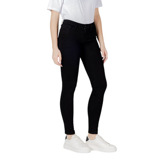 Armani Exchange Black Cotton Skinny Jeans