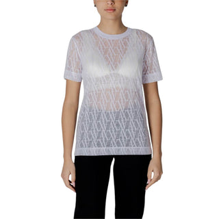 Armani Exchange White Polyester T-Shirt