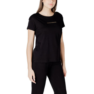 Armani Exchange Black Cotton T-Shirt