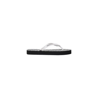 Armani Exchange Black And White Rubber Flip-Flop Sandals