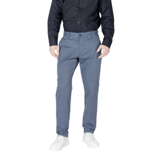 Armani Exchange Blue Cotton Skinny Pants
