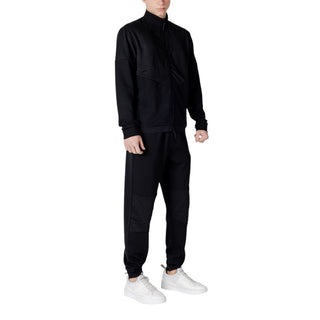 EA7 Emporio Armani Black Cotton Sweatsuit