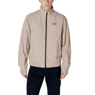 EA7 Emporio Armani Beige Polyamide Jackets & Coat