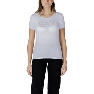 EA7 Emporio Armani White Cotton T-Shirt