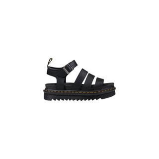 Dr. Martens Black Leather Flat Sandals