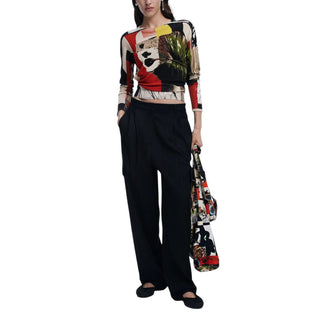 Desigual Green Viscose Sweatshirt