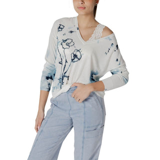 Desigual White Viscose Sweatshirt
