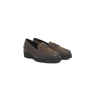 Cerruti 1881 Brown Cowhide Women Loafer