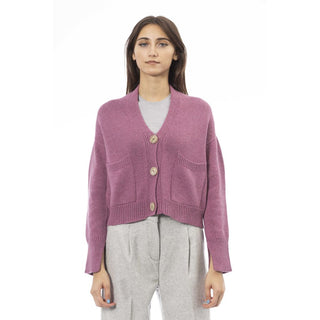 Alpha Studio Multicolor Merino Wool Women Cardigan