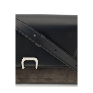 Brunello Cucinelli Black Leather Shoulder Bag
