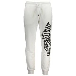 Cavalli Class White Cotton Pant