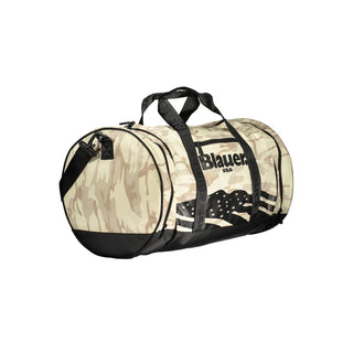 Blauer Beige Polyester Handbag