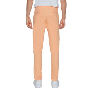 Borghese Orange Cotton Chino Pants