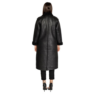 Cleré Black Polyester Coat