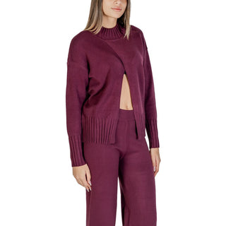 Cleré Purple Viscose Cardigan