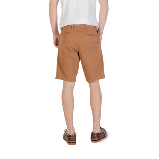 Borghese Beige Cotton Bermuda Shorts
