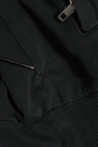 Dolce & Gabbana Black Logo Full Zip Hooded Sweatshirt Sweater