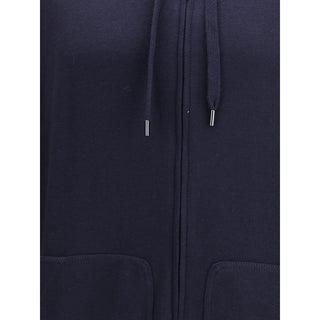 Brunello Cucinelli Blue Cashmere Sweatshirt