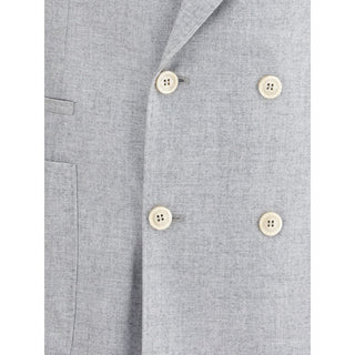 Brunello Cucinelli Gray Wool Blazer