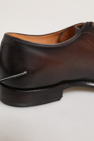 Dolce & Gabbana Brown Leather Lace Up Dress Men Derby Shoes