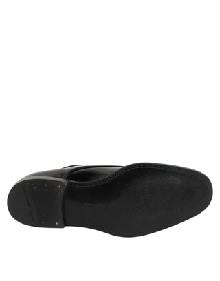 Dolce & Gabbana Black Leather Lace Up Derby Formal Dress Shoes