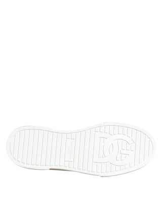 Dolce & Gabbana Multicolor Cotton Logo Low Top Sneakers Shoes
