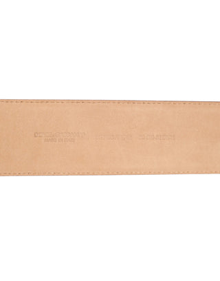 Dolce & Gabbana Burgundy Leather Gold Metal Buckle Women Belt