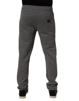 Dolce & Gabbana Gray Cotton Jogger Sweatpants Trouser Pants