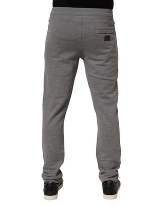 Dolce & Gabbana Cotton Jogger Sweatpants Trouser Gray