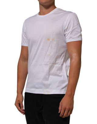 Dolce & Gabbana White Cotton Crew Neck Underwear Tee T-shirt