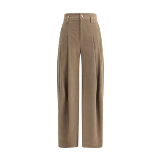 Brunello Cucinelli Brown Cotton Casual Pants