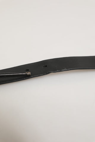 Dolce & Gabbana Black Leather Classic Metal Buckle Men Belt