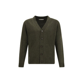 Brooksfield Green Fleece Wool Cardigan