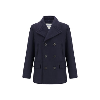 Burberry Blue Wool Coat