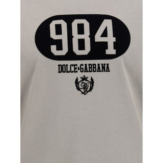 Dolce & Gabbana Brown Cotton T-Shirt
