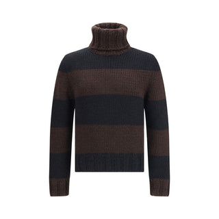 Dolce & Gabbana Brown Wool Turtleneck