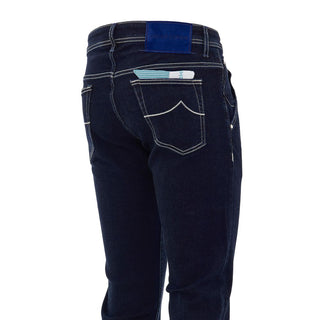 Jacob Cohen Blue Cotton Skinny Jean